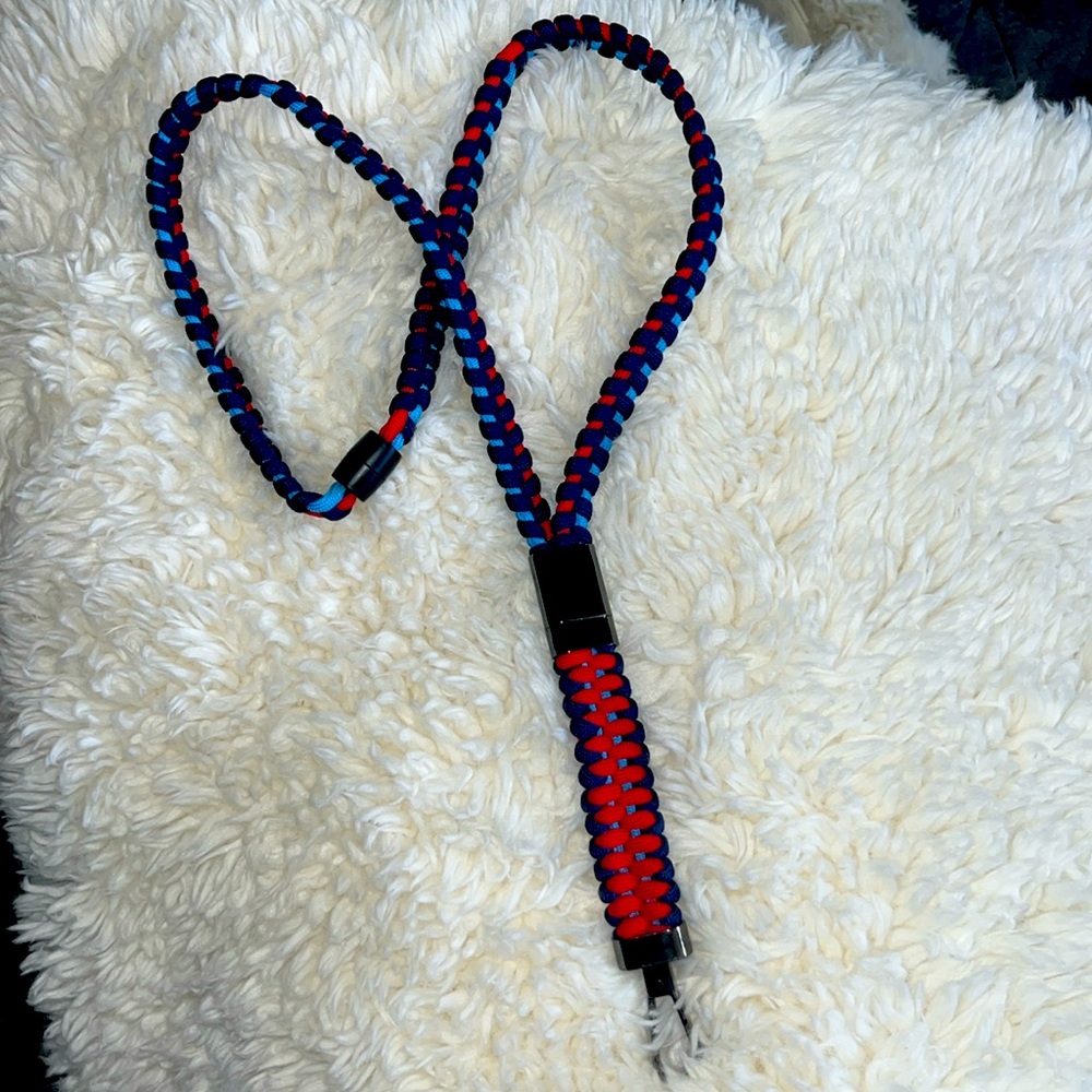 ⁦MARTINI RACING Porsche Lanyard strap with key ring. (Matches BMW colors also)